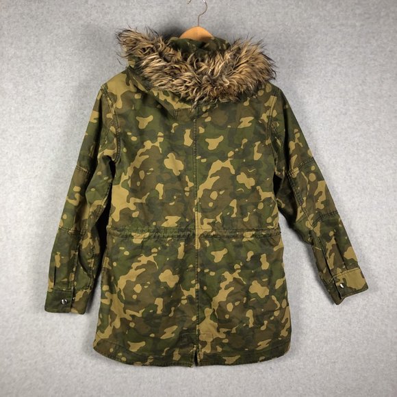 Gap Camouflage Lined Jacket Snow Size Small - Picture 2 of 9